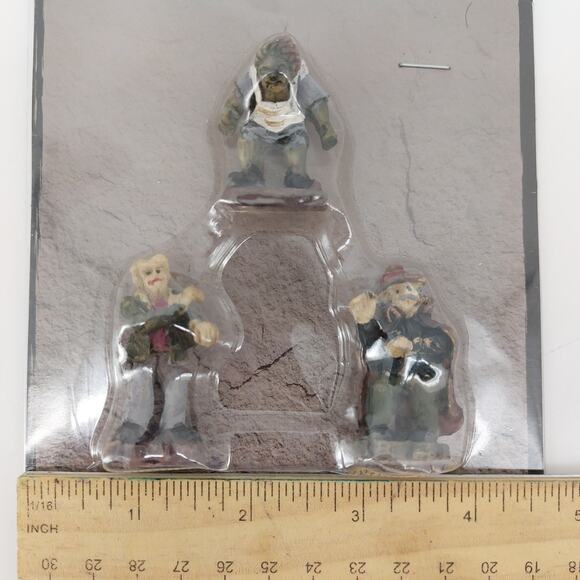 Set of 2 Tombstone Corners Figures Scary Halloween Frankenstein - Picture 7 of 7